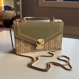 Straw Crossbody Small Bag